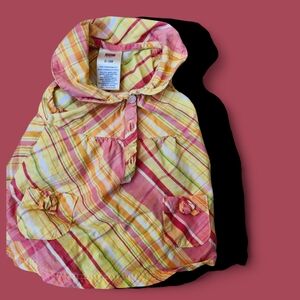 Faded Glory Kids Plaid Dress in Pink and Yellow 0-3 Months